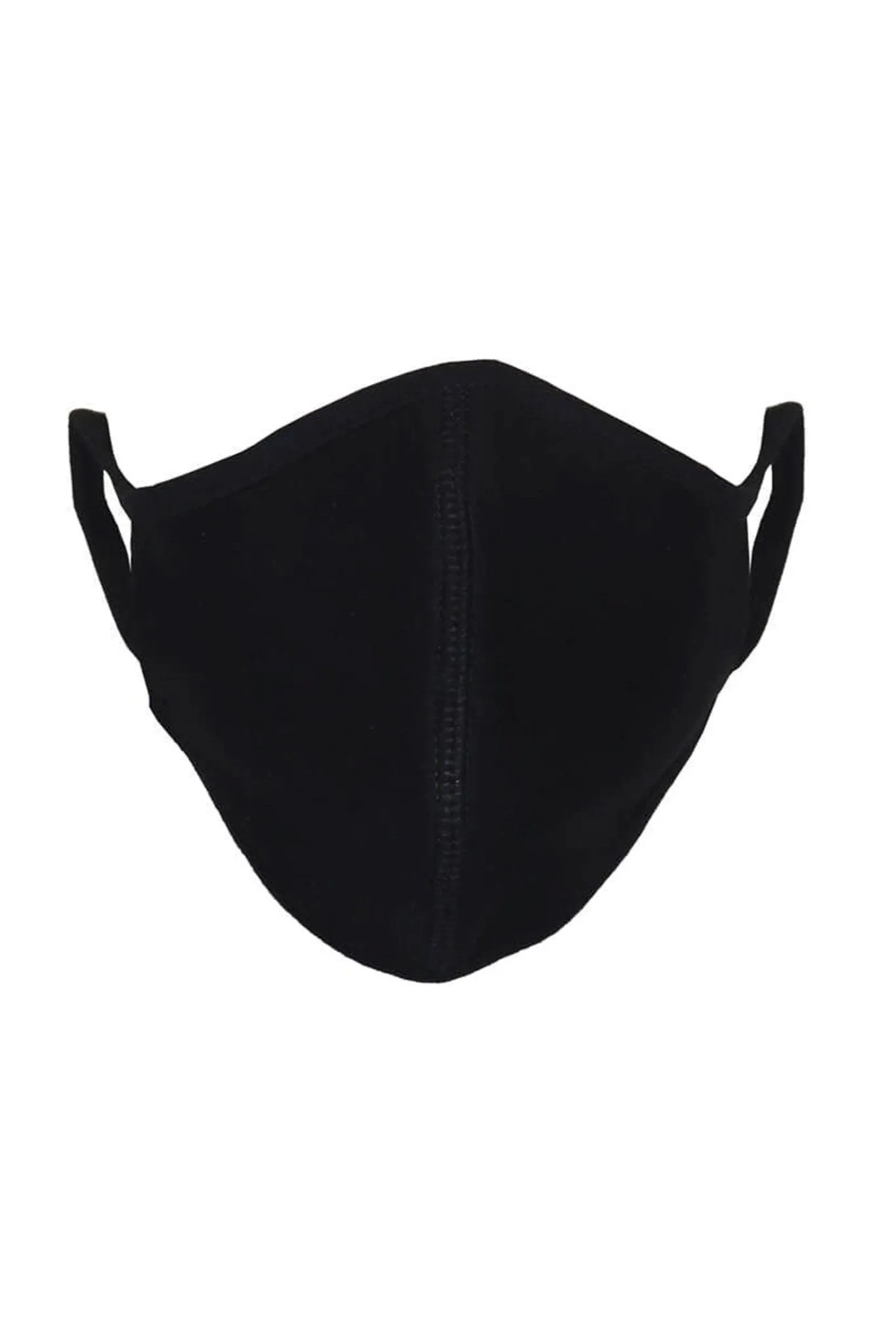 10 pcs. Fabric mask with 3 layers - Black (organic cotton)