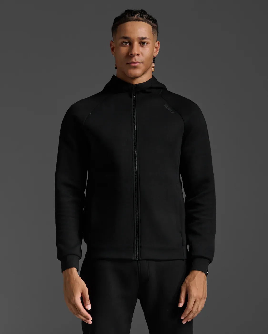 2XU Commute Full Zip Hoodie Black/Black