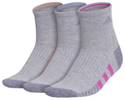 adidas Women's Cushioned 3.0 3-Pack Quarter Socks