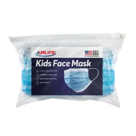 AMLIFE Kids Size Face Masks Youth Children Boys Girls Youth Mask Made in USA Imported Fabric