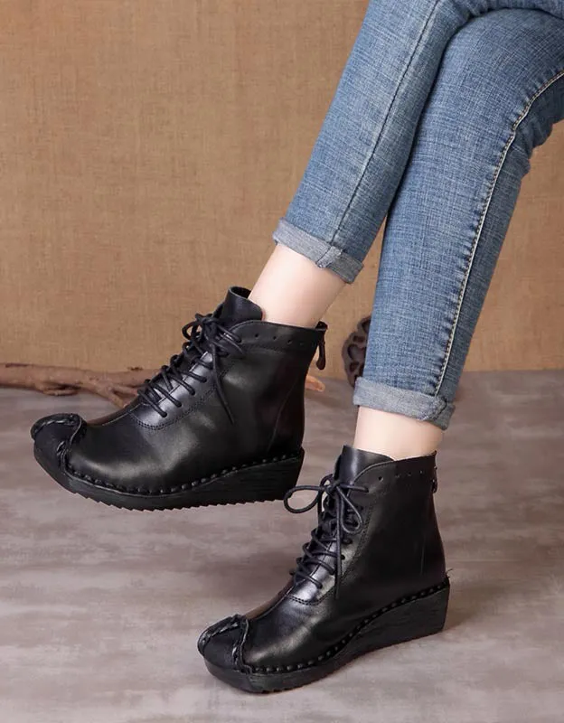 Autumn Handmade Comfortable Leather Retro Boots