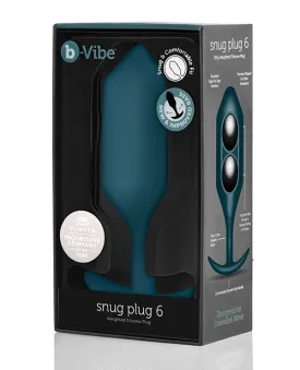 b-Vibe Weighted Snug Plug 6 - 515g - Marine