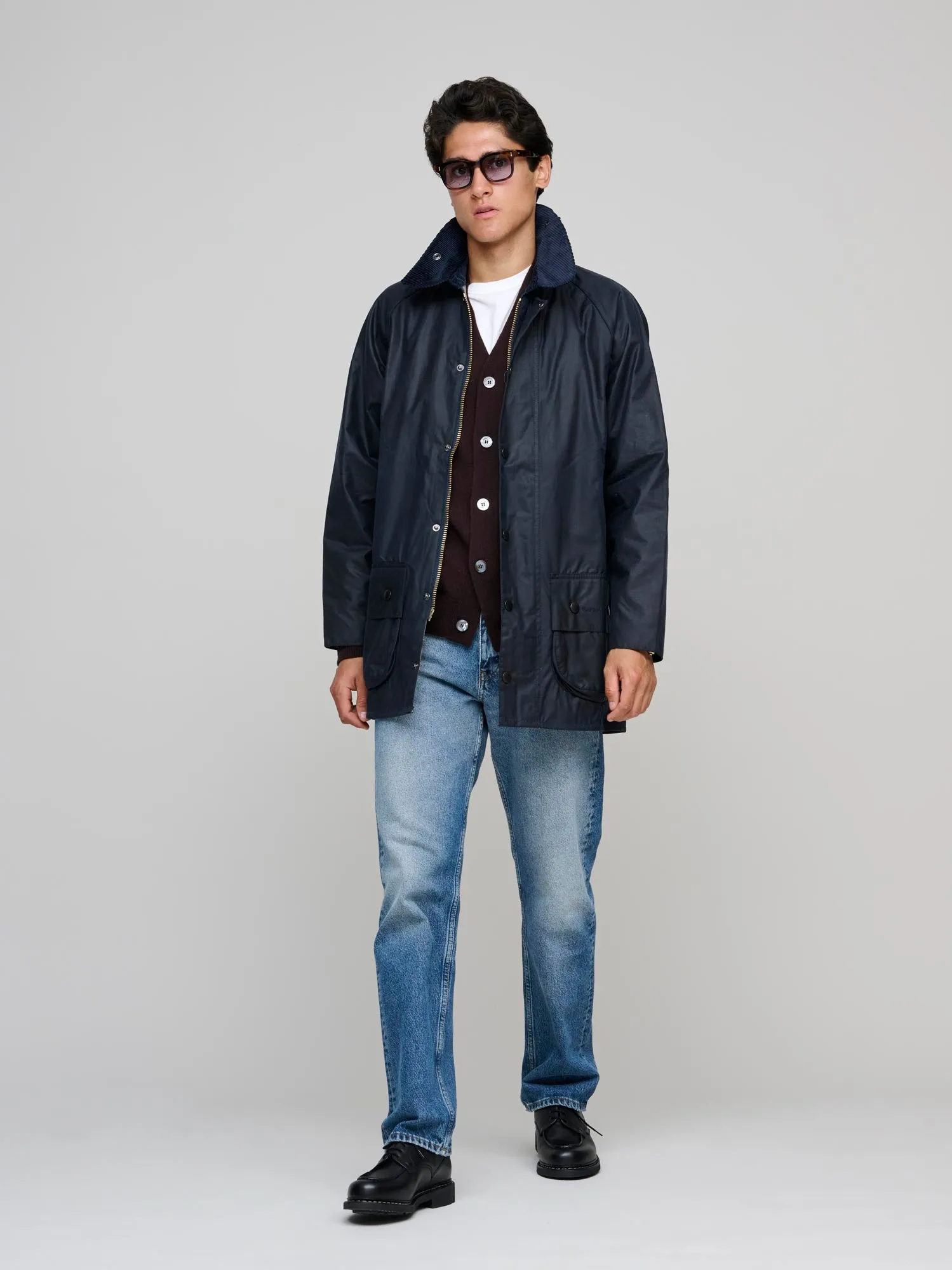 Beaufort Wax Jacket, Navy