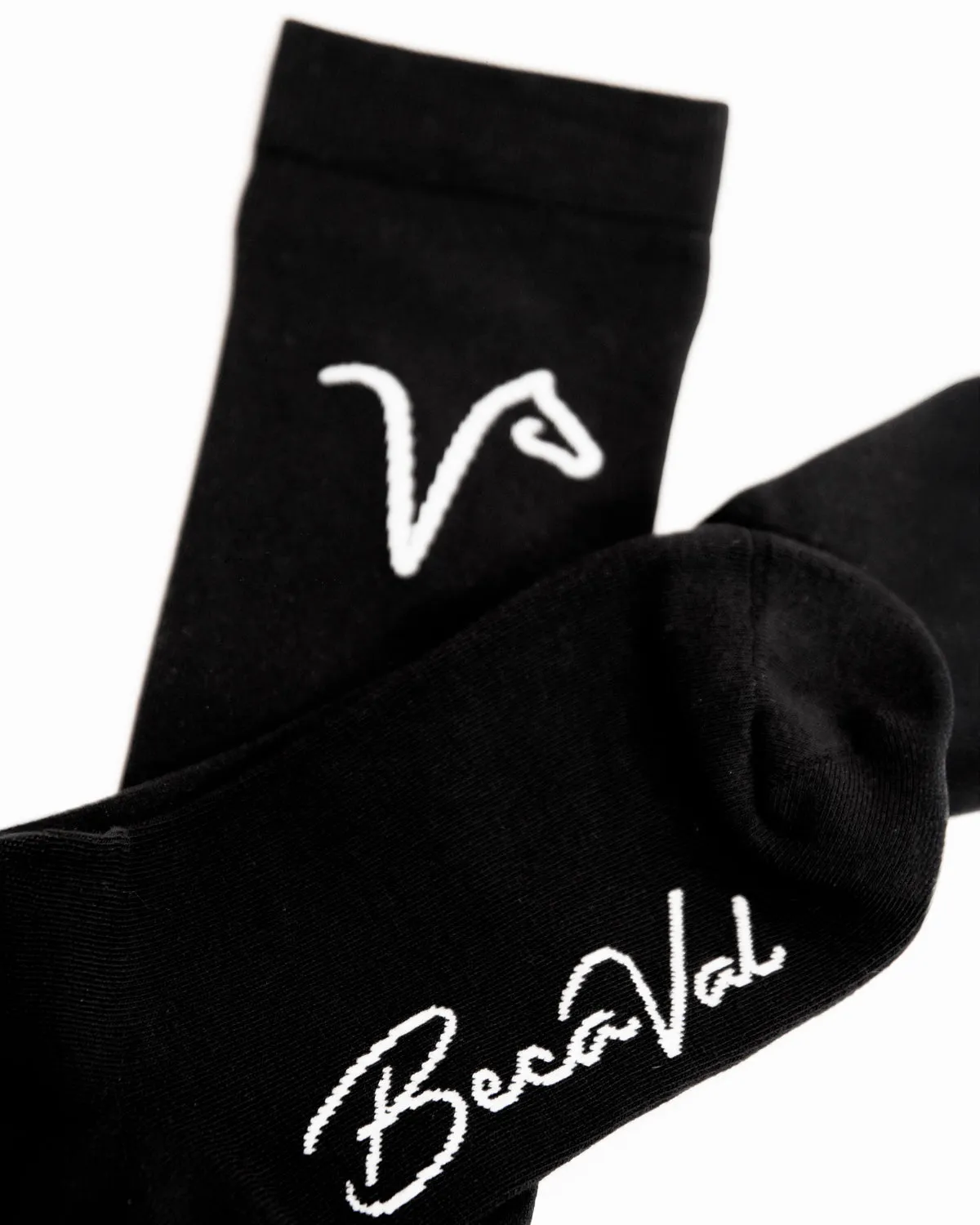 BecaVal Solid Black Riding Socks