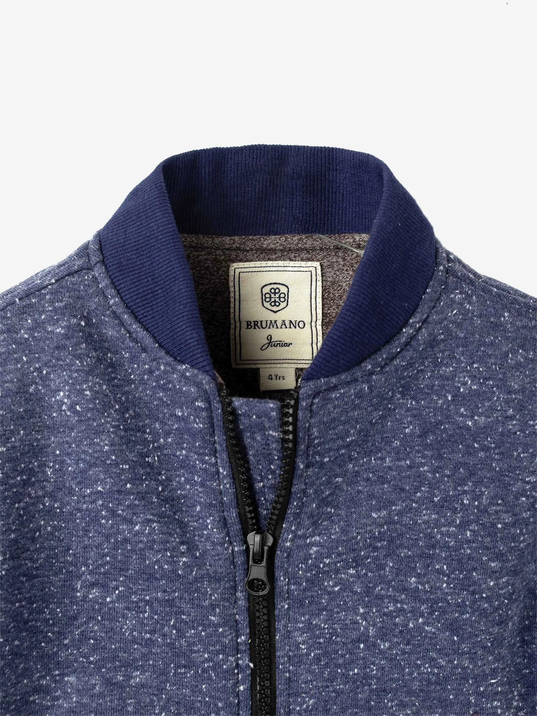 Blue Fleece Bomber Jacket