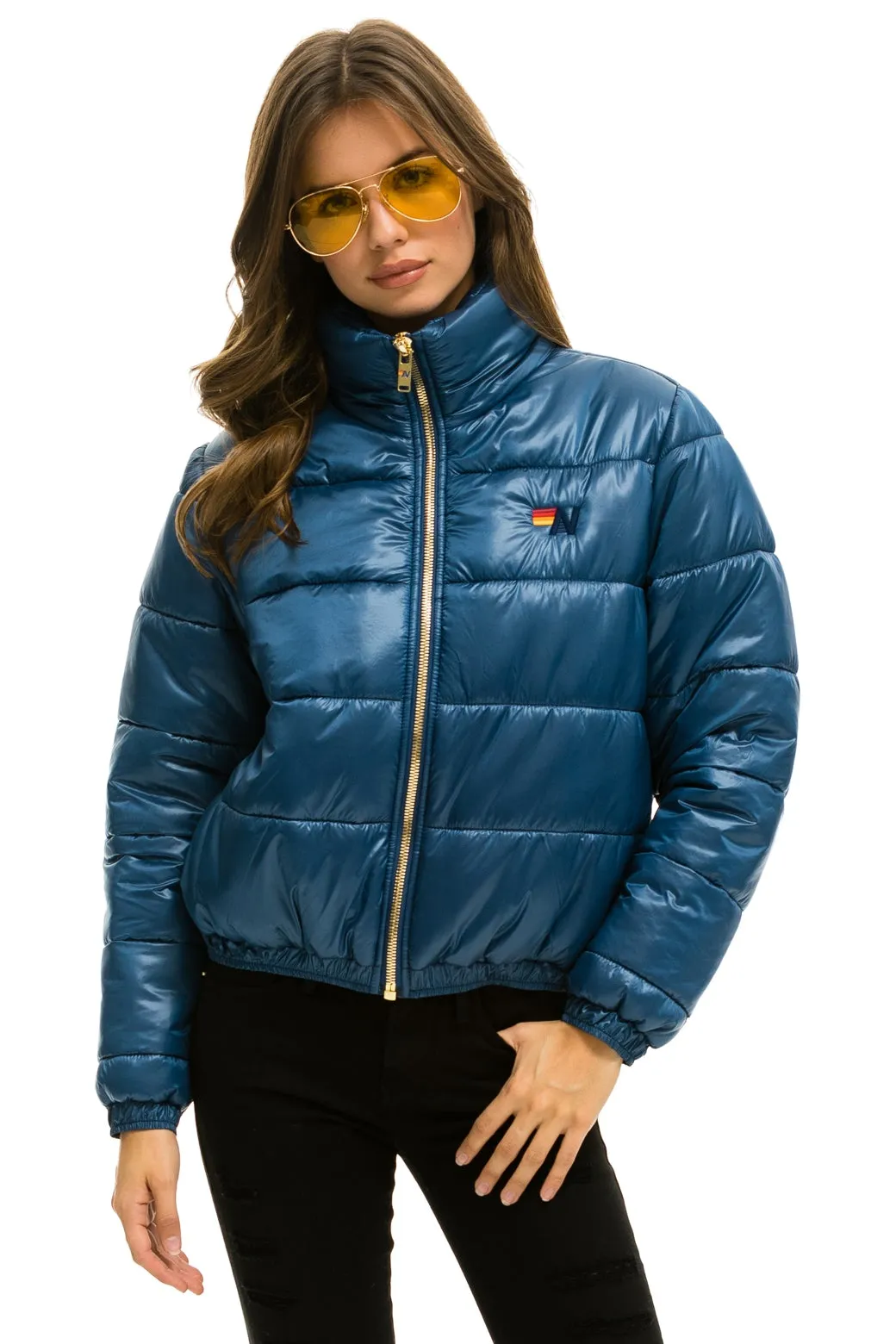 BOLT LUXE APRES PUFFER JACKET - GLOSSY DEEP BLUE