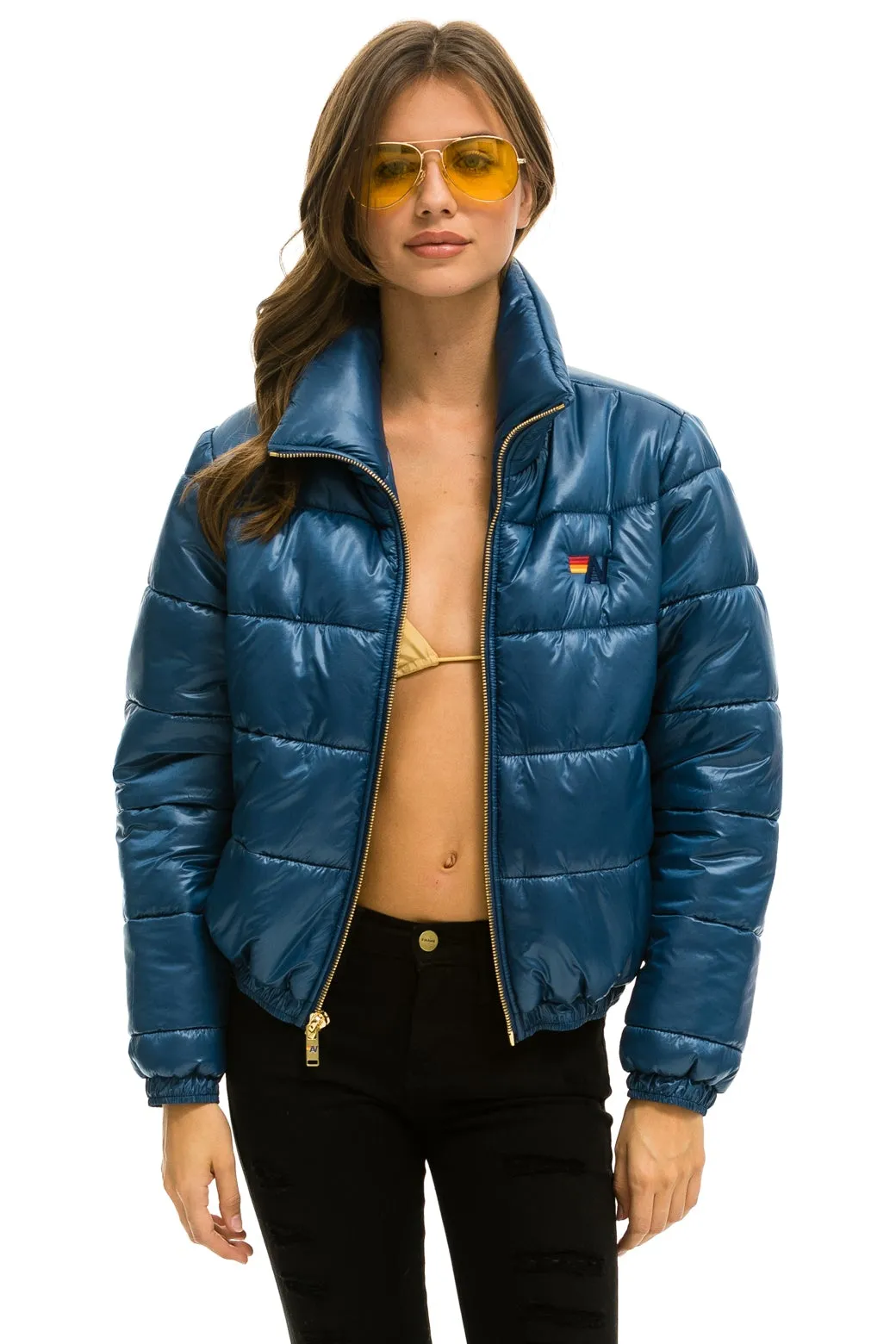 BOLT LUXE APRES PUFFER JACKET - GLOSSY DEEP BLUE