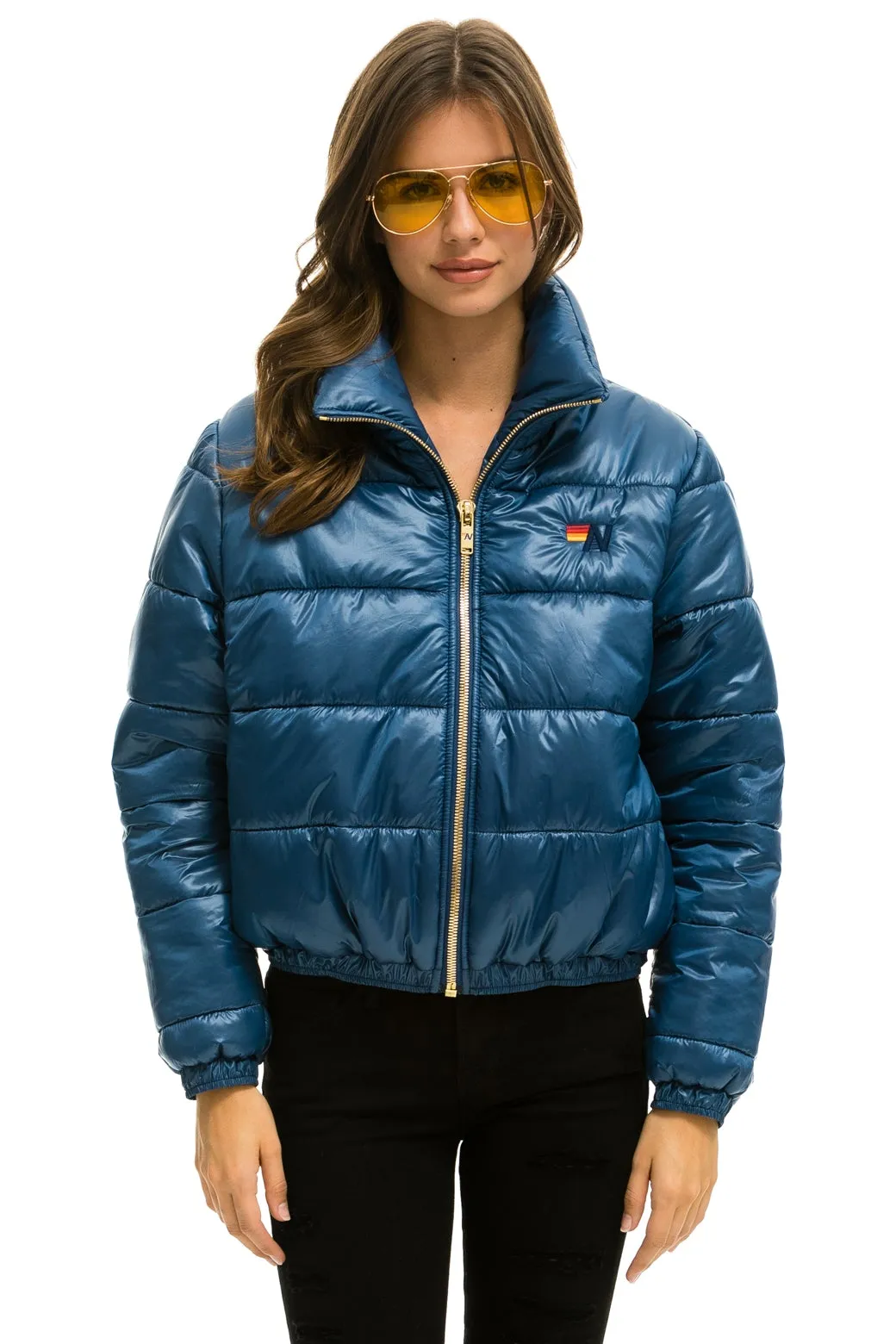 BOLT LUXE APRES PUFFER JACKET - GLOSSY DEEP BLUE