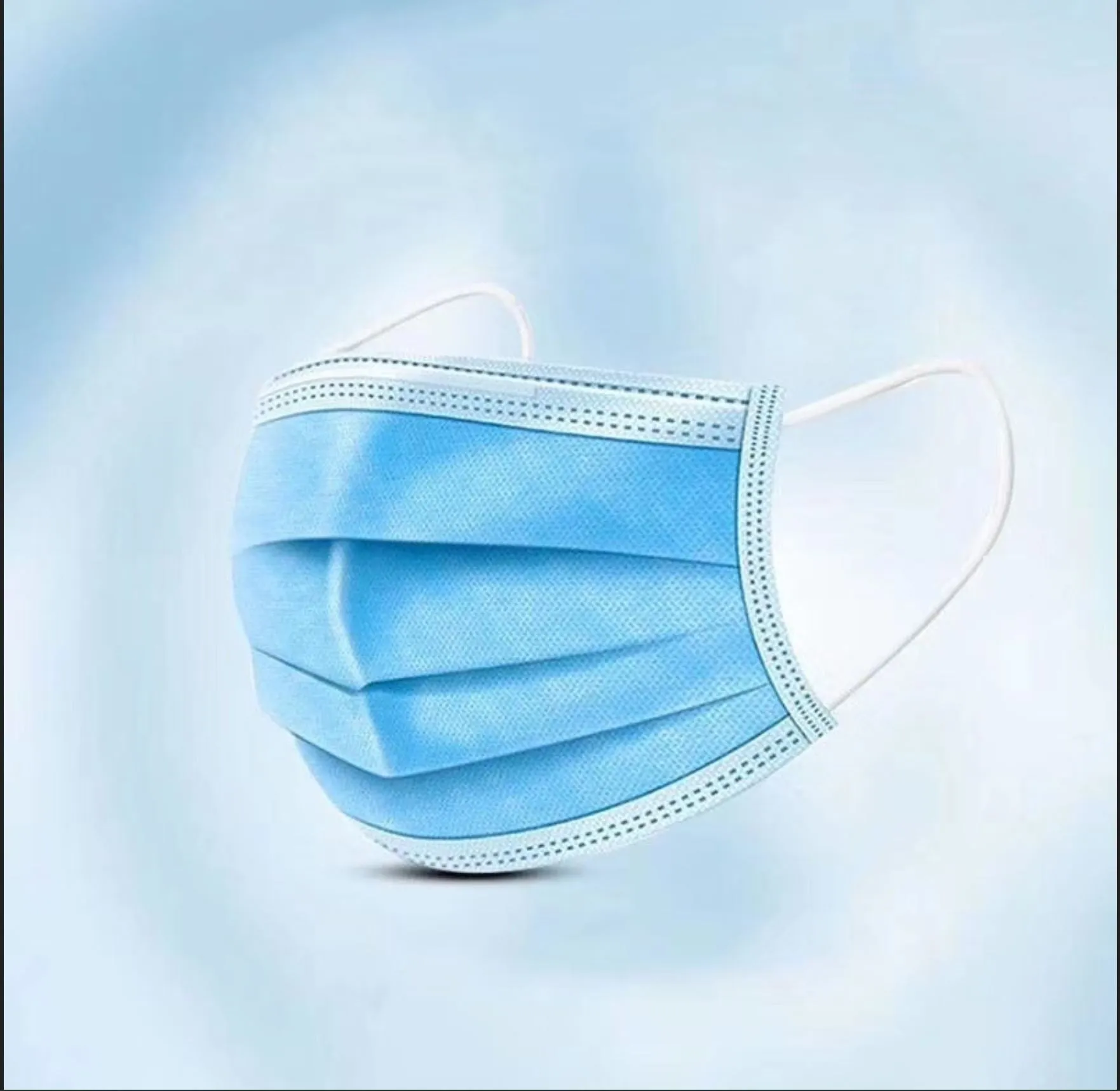 Bulk Disposable Pleated 3 ply Face Mask at Volume Discounts