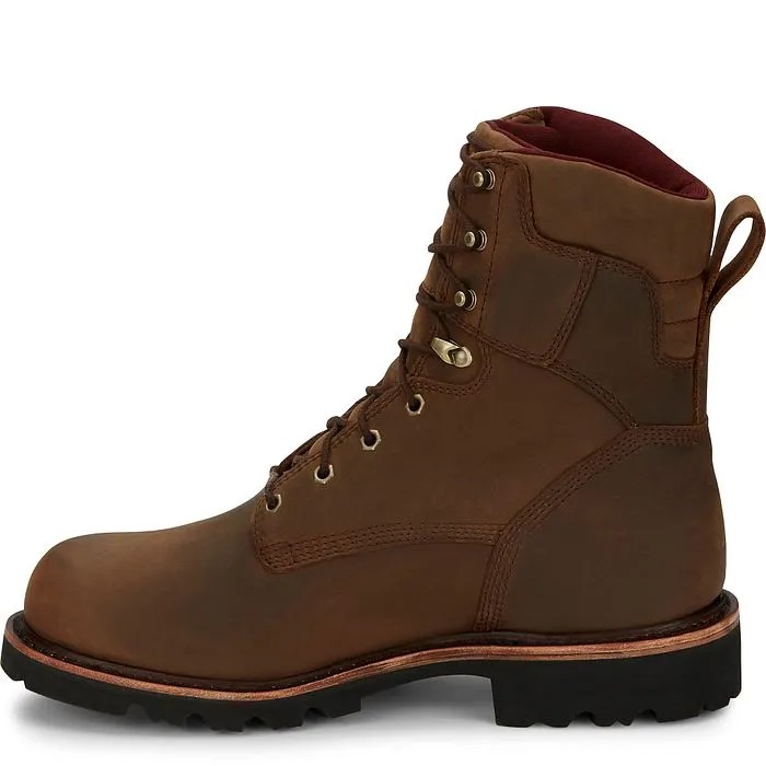 Chippewa Men's  Super Dna 8" WP Lace Up Work Boot - Brown - 59416