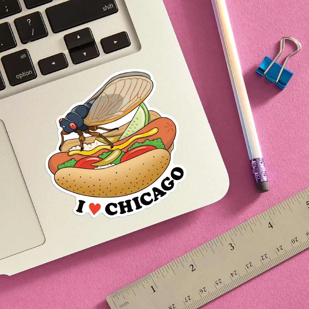 Cicago On Chicago Hot Dog Sticker