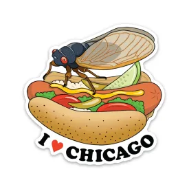 Cicago On Chicago Hot Dog Sticker