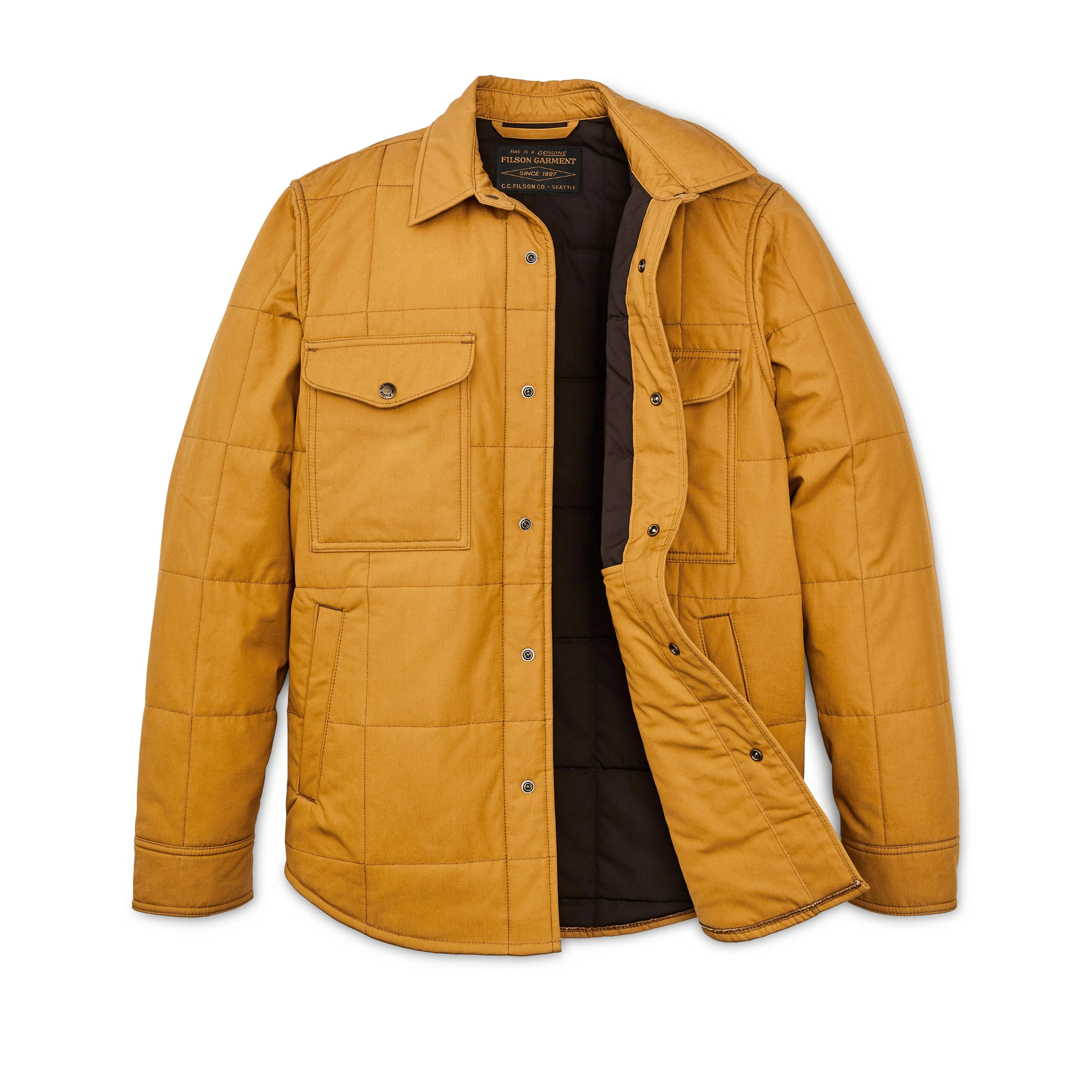 Cover Cloth Quilted Jac Shirt- Yellow Ochre