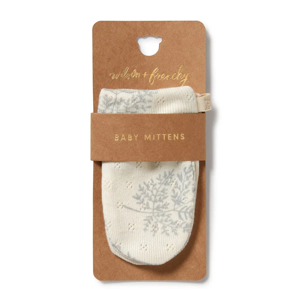 Forever Ferns Organic Pointelle Mittens