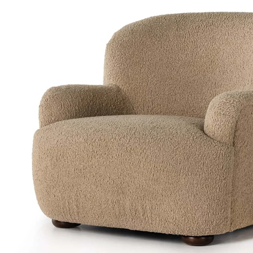 Four Hands Kadon Chair in Sheepskin Camel