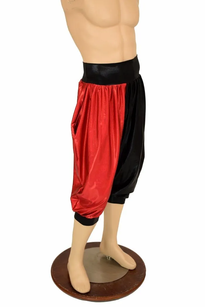 Harlequin "Michael" Pants in Black & Red