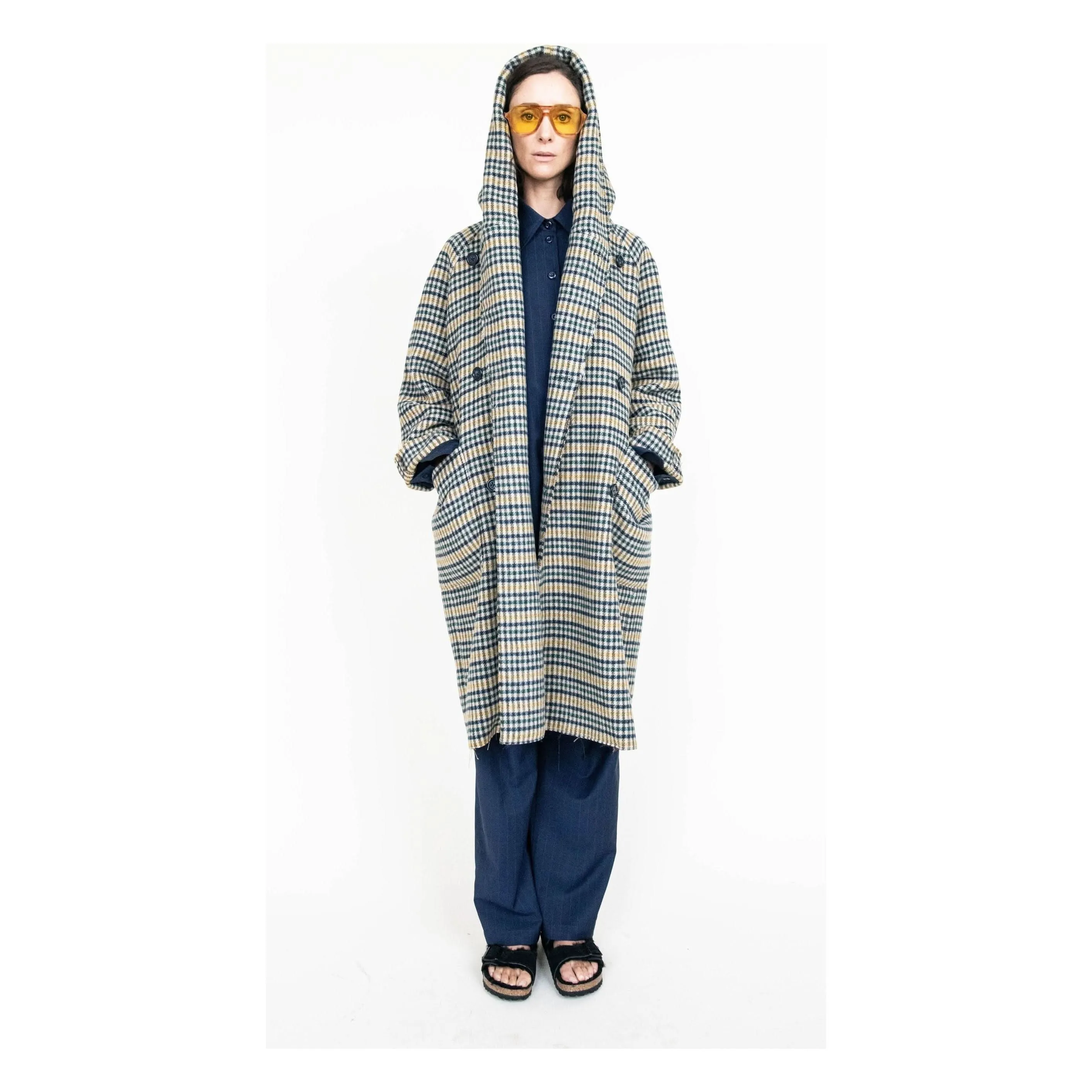 Heather Harlan Hooded Blanket Coat