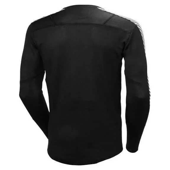 Helly Hansen Mens Lifa Crew Base Layer Top Black