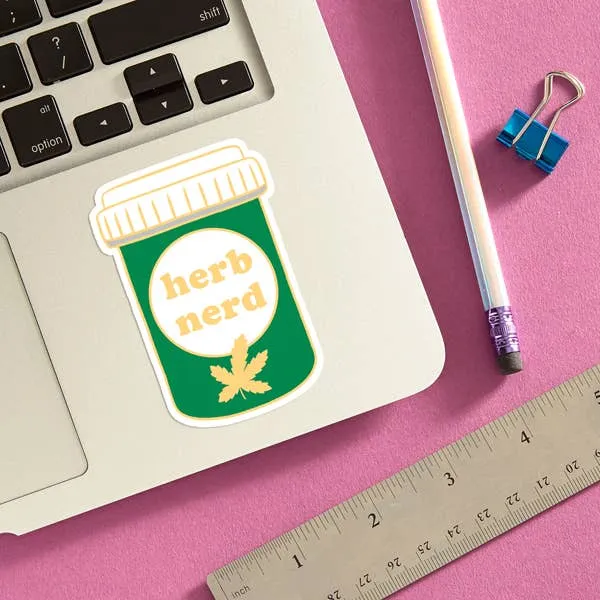 Herb Nerd Die Cut Sticker