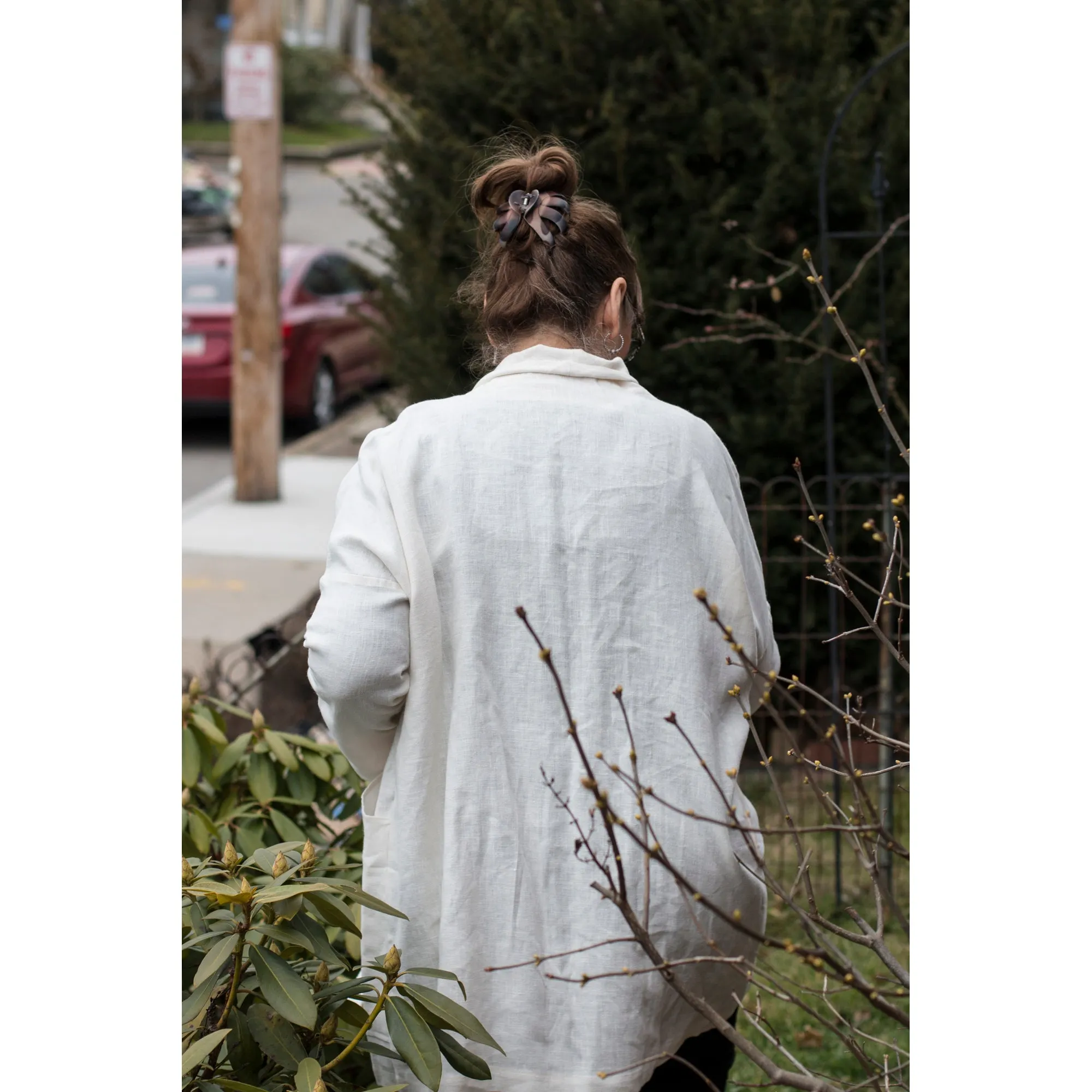 Ivory Linen Jacket