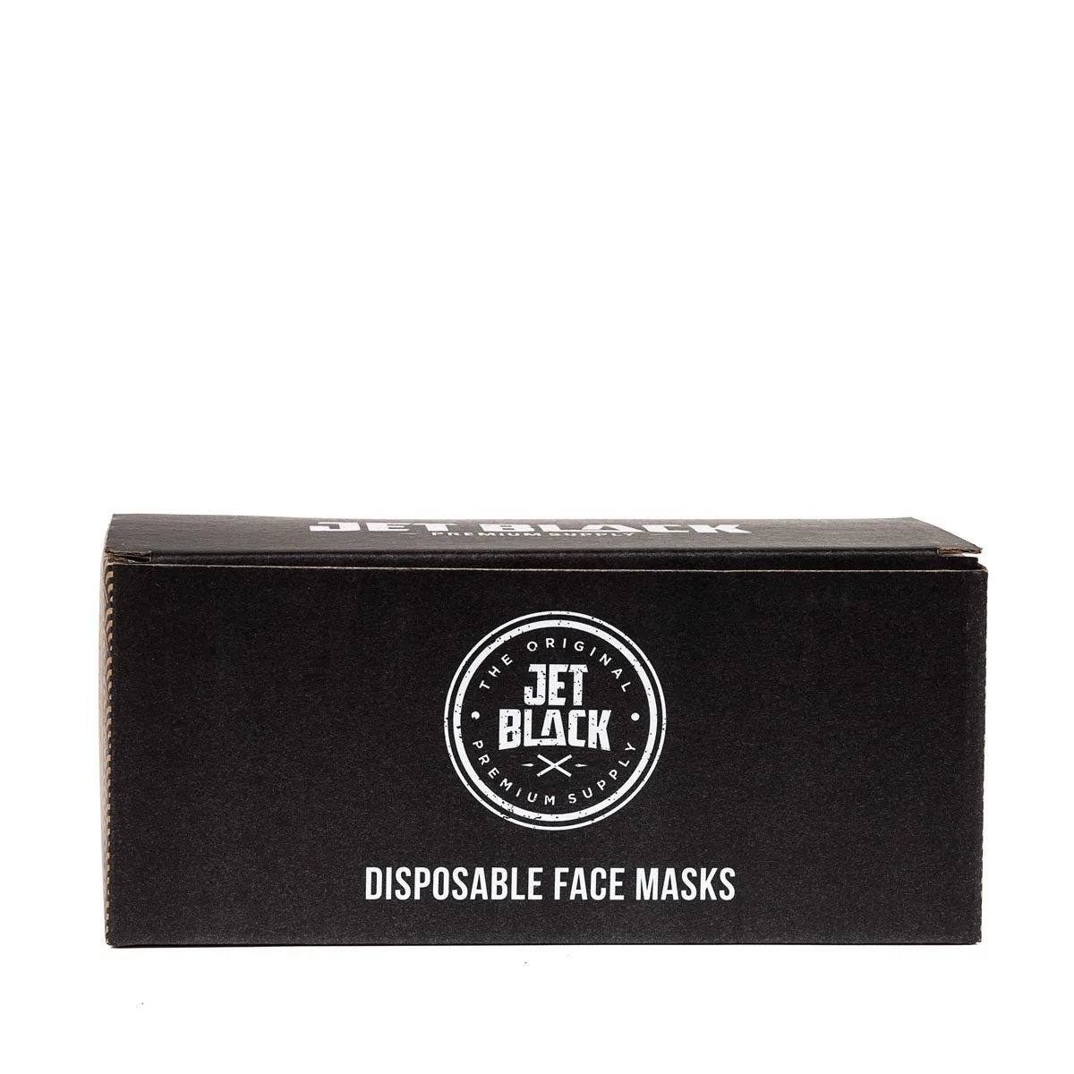 Jet Black - 3-Ply Disposable Mask - Black (50 pack)