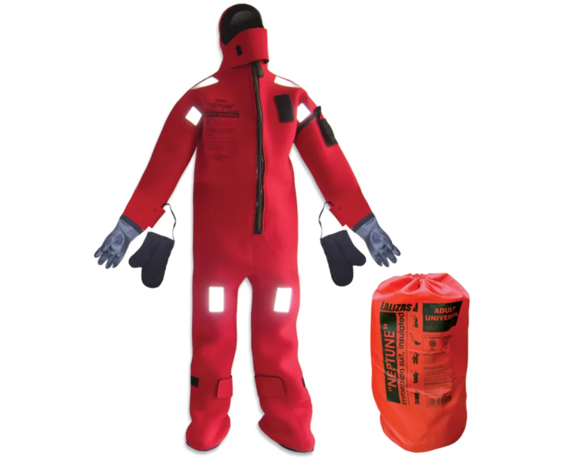 Lalizas Immersion Suit 'Neptune',SOLAS,Universal, Insulated - with Neoprene Gloves