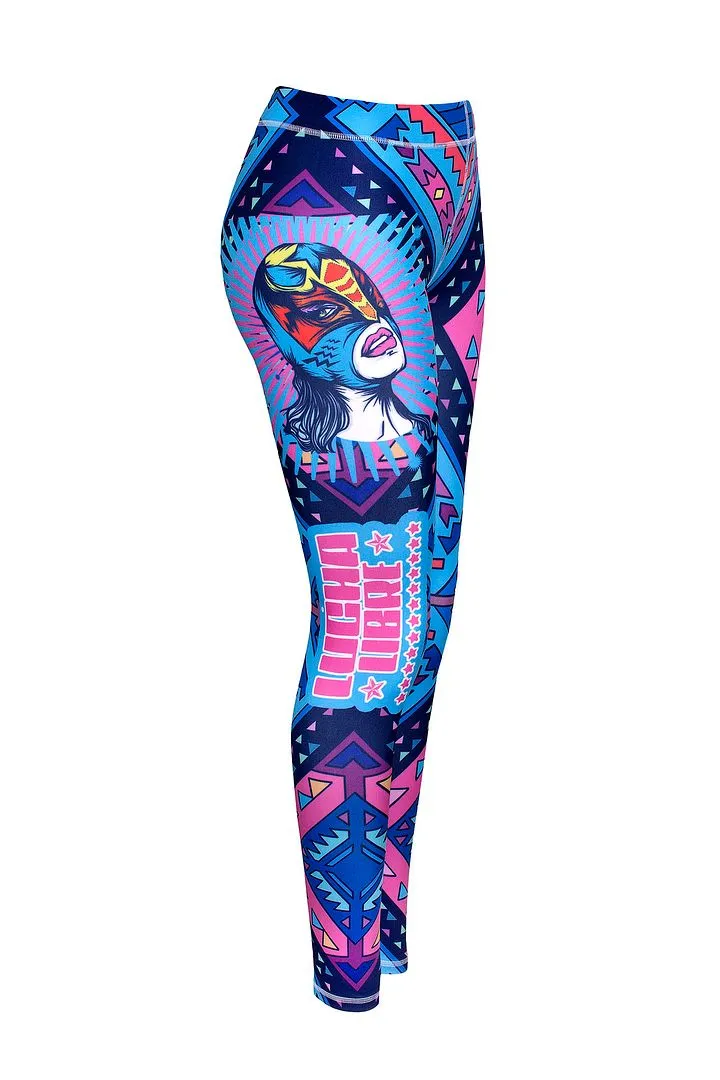 Lucha Libre - women's ski thermal pants base layer