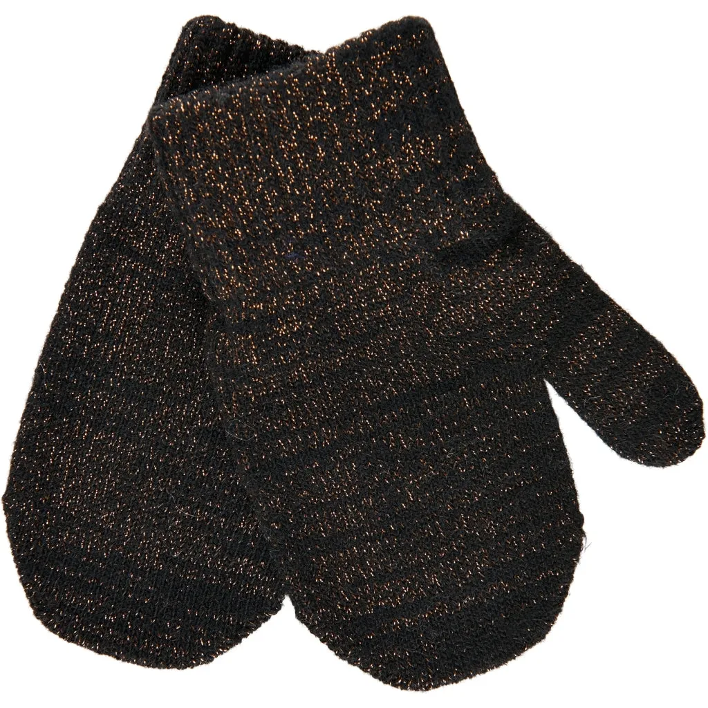 MAGIC Knitted Mittens Glitter 3 Pack - Dark Mink-Black-Antrazite