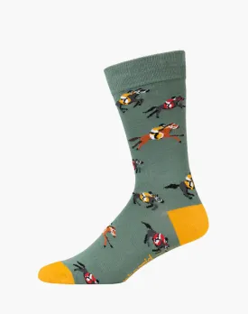 Melbourne Cup Horses | Mens Bamboo Sock