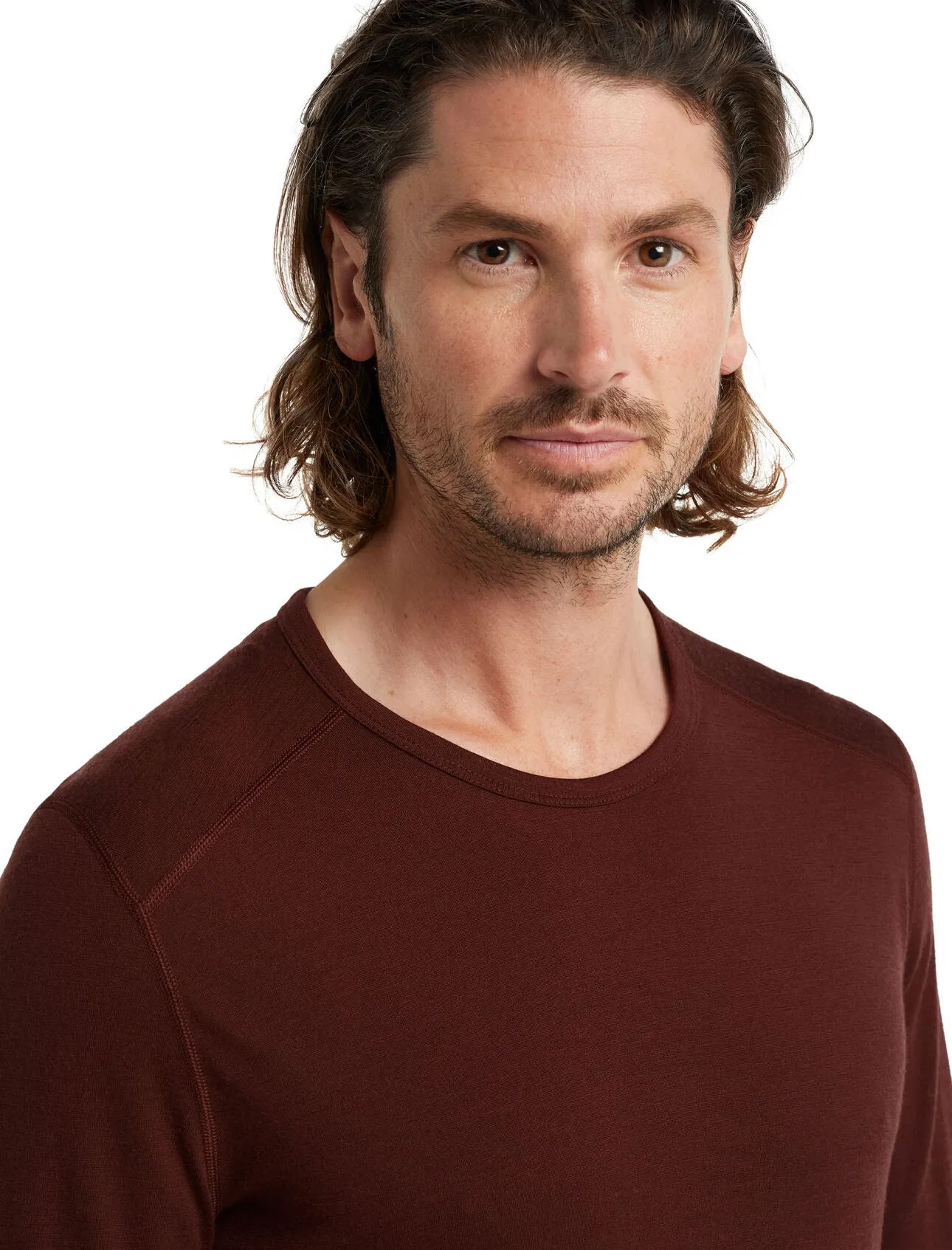 MEN'S 200 OASIS LONG SLEEVED CREW - ESPRESSO