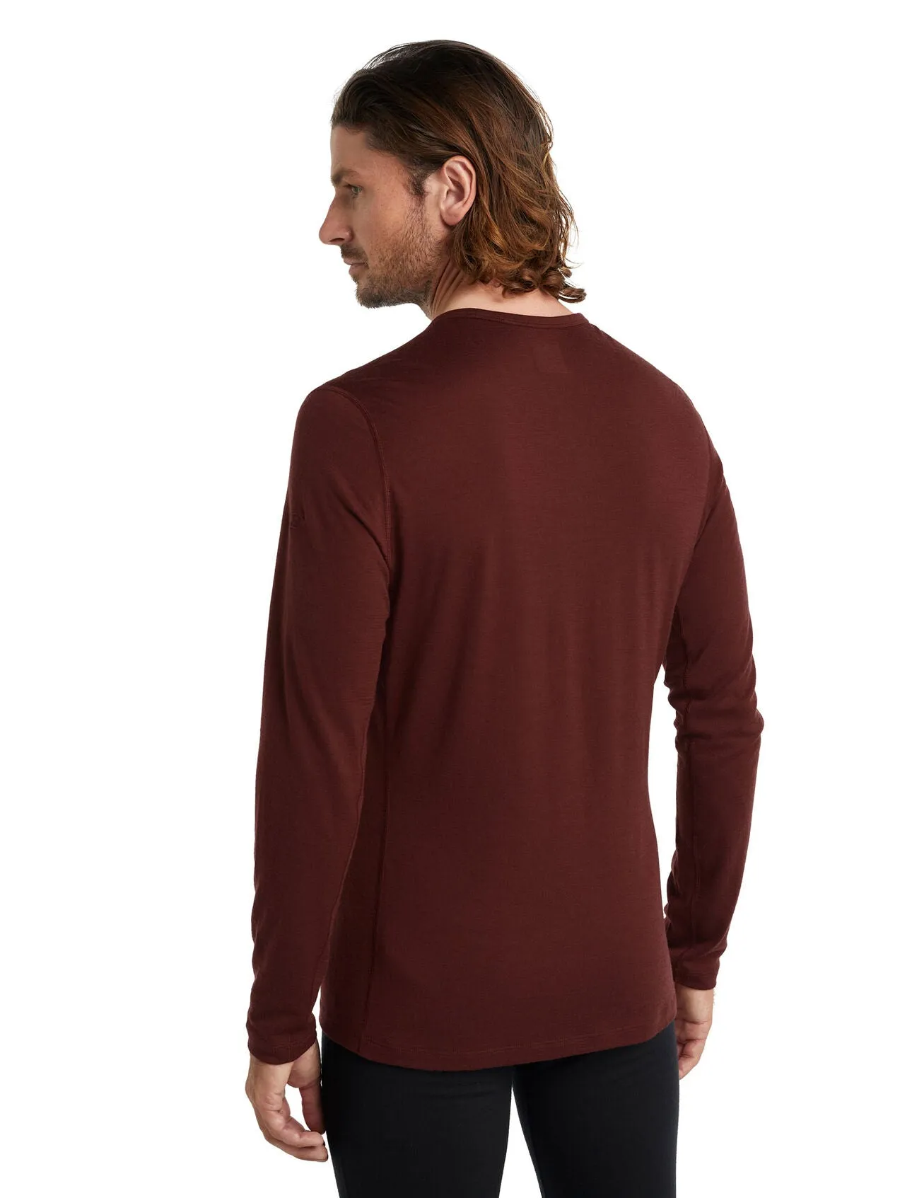 MEN'S 200 OASIS LONG SLEEVED CREW - ESPRESSO