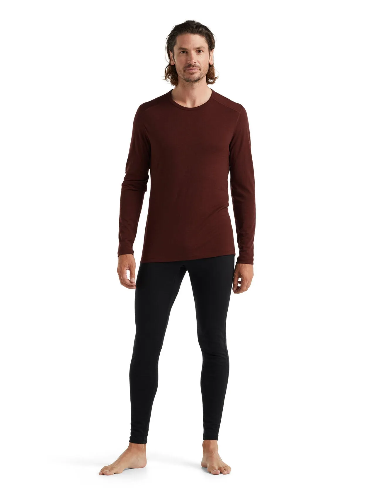 MEN'S 200 OASIS LONG SLEEVED CREW - ESPRESSO