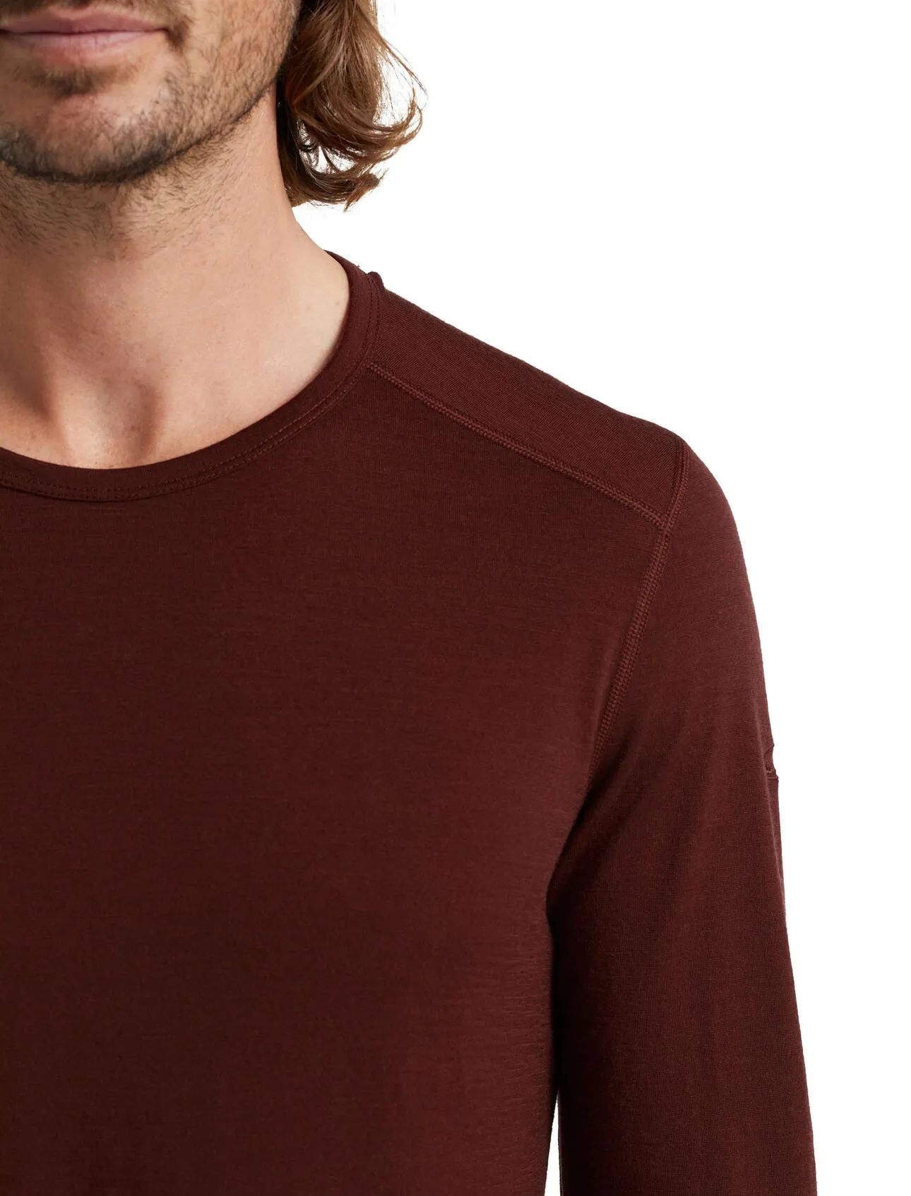 MEN'S 200 OASIS LONG SLEEVED CREW - ESPRESSO