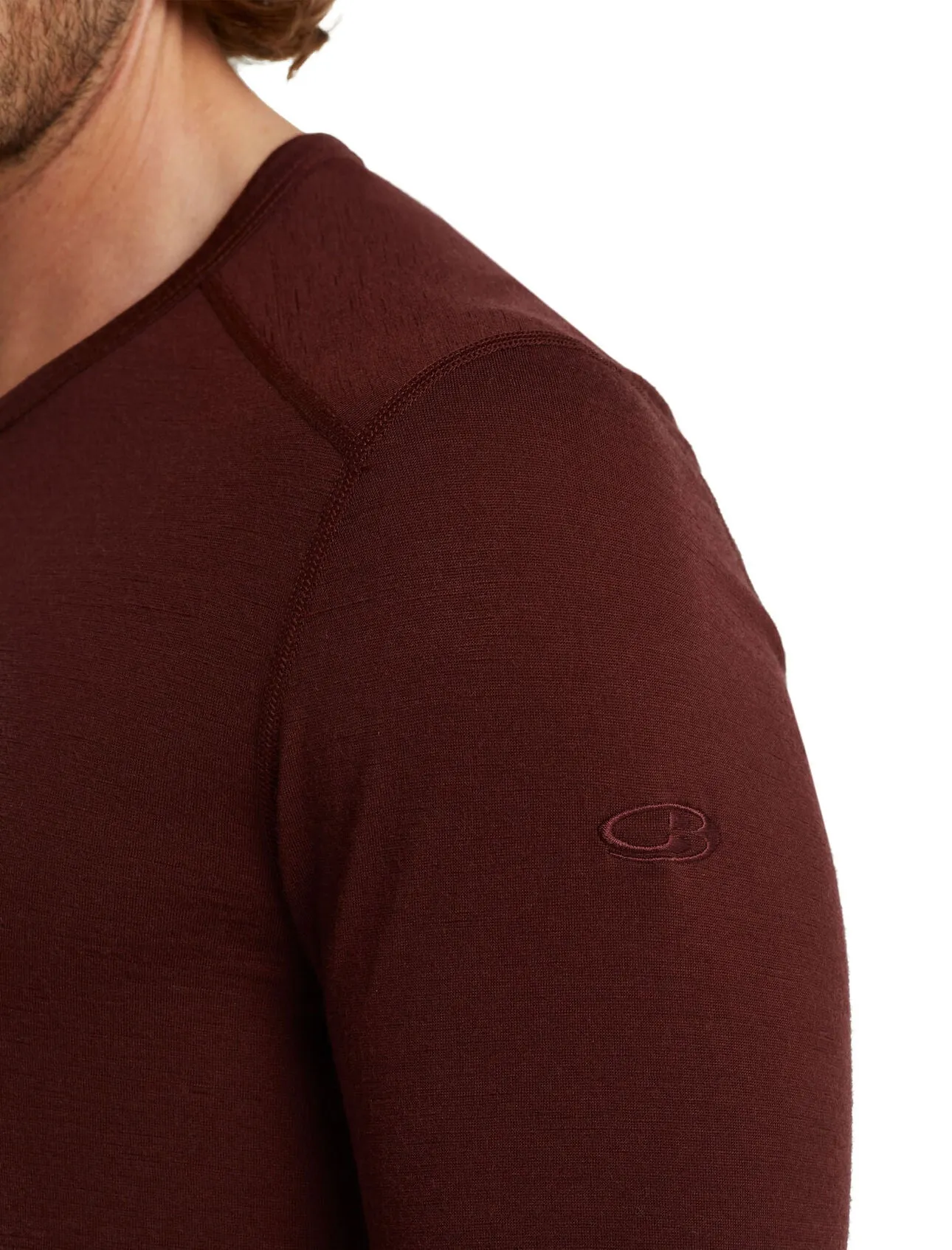 MEN'S 200 OASIS LONG SLEEVED CREW - ESPRESSO