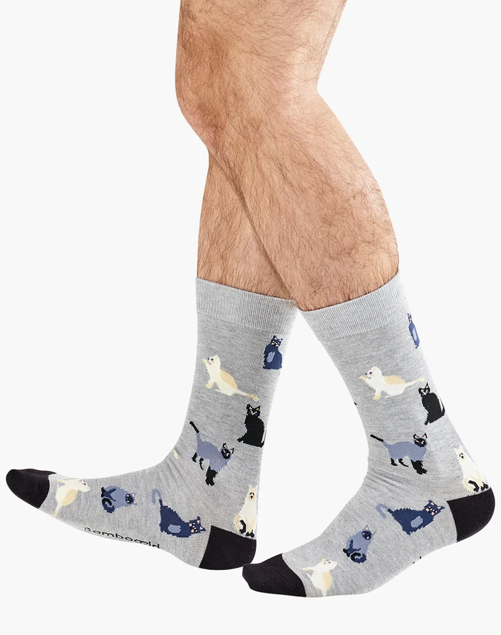 MENS CATS BAMBOO SOCK