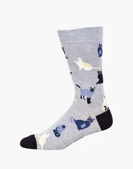 MENS CATS BAMBOO SOCK