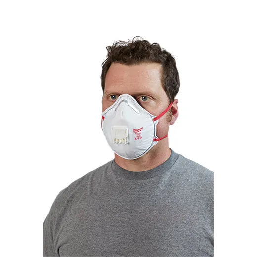 Milwaukee 48-73-4002 3pk N95 Valved Respirator with Gasket