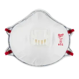 Milwaukee 48-73-4004 10pk N95 Valved Respirator with Gasket