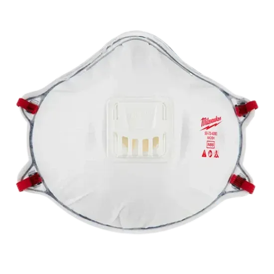 Milwaukee 48-73-4004 10pk N95 Valved Respirator with Gasket