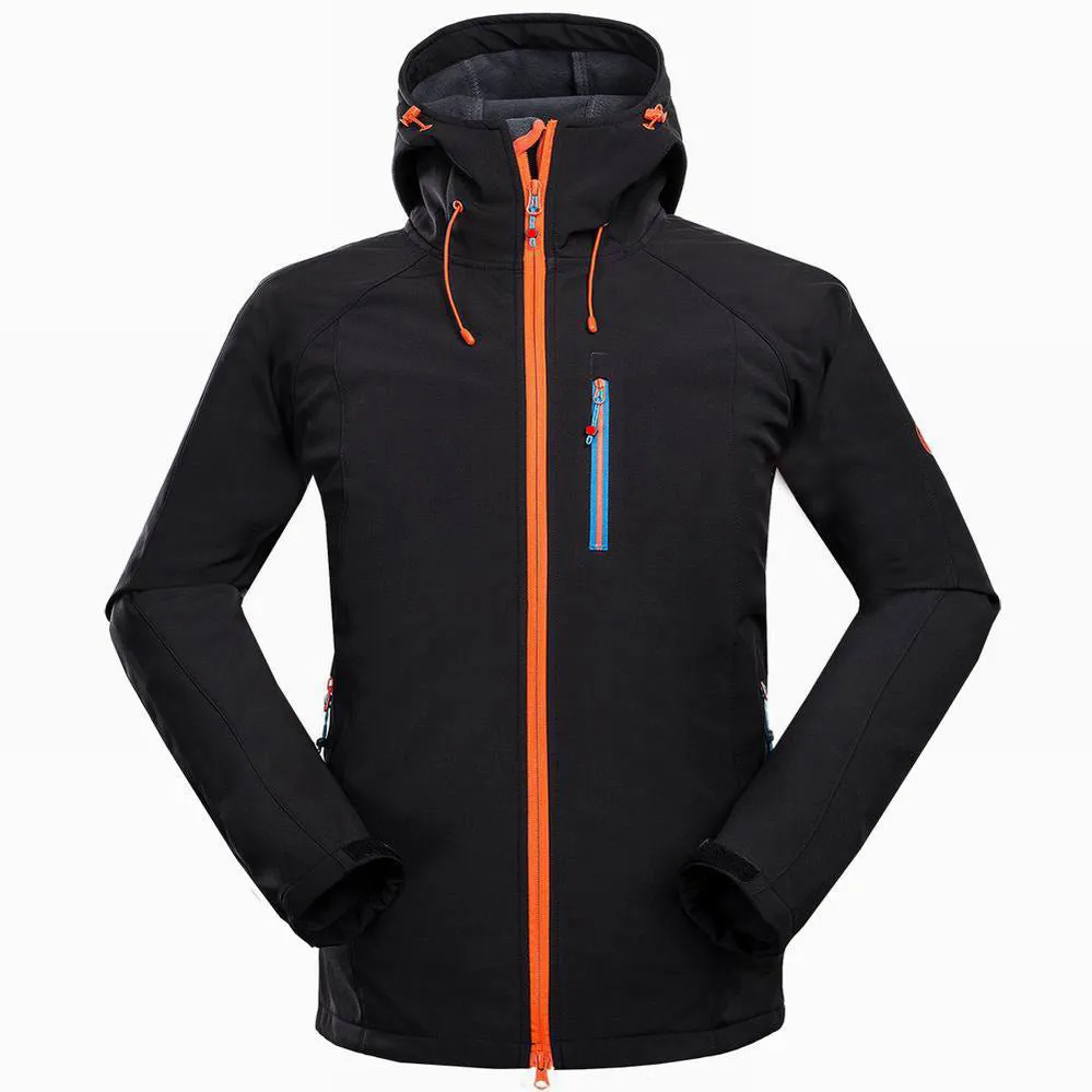 New foreign trade men outdoor mountaineering camping leisure sports clothing anti wind compound jacket soft shell jacket