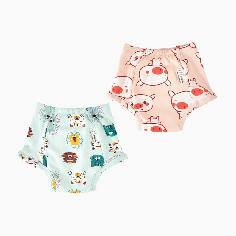 Pack of 2 -Snug Farm Collection Potty Training Pull-up Pants for Babies/ Toddlers/Kids (Size 2, Fits 2 years – 3 years)