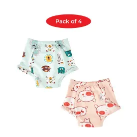 Pack of 4 Snug Farm Collection Potty Training Pull-up Pants for Babies/ Toddlers/Kids (Size 2, Fits 2 years – 3 years)