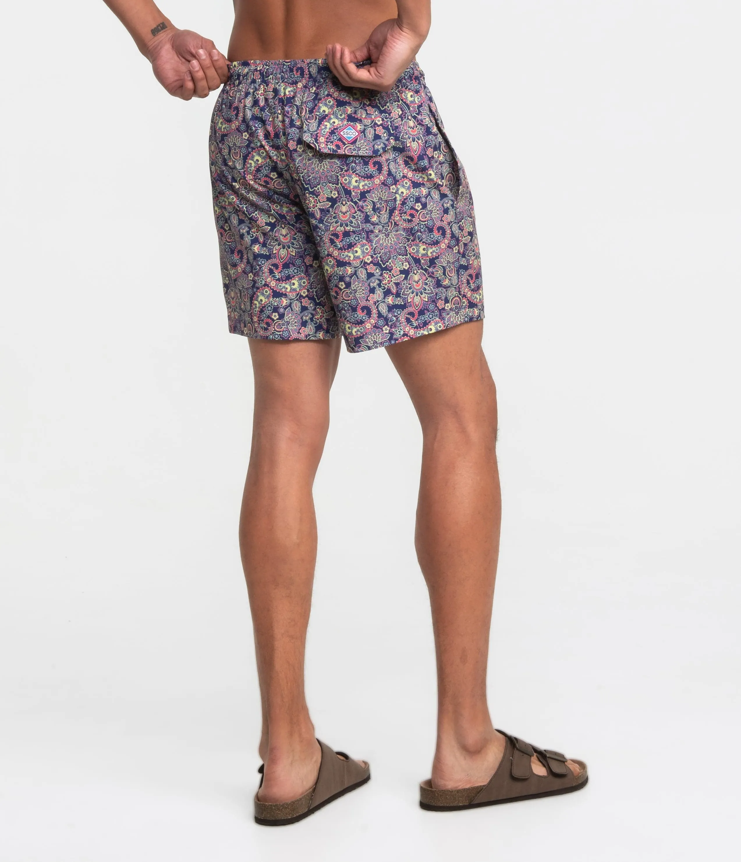 Paisley Glow Men's Swimsuit - 5.5" inseam