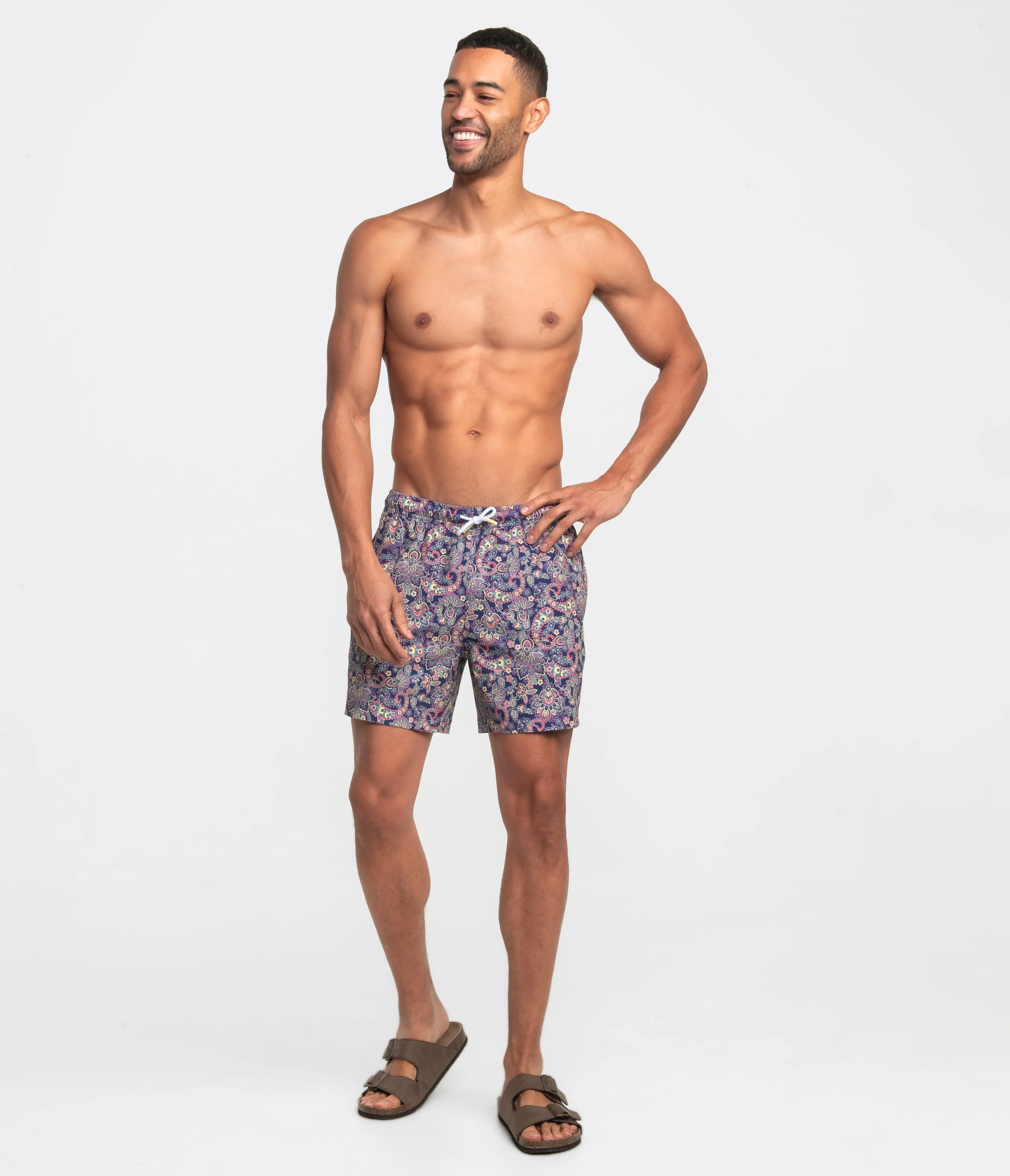 Paisley Glow Men's Swimsuit - 5.5" inseam