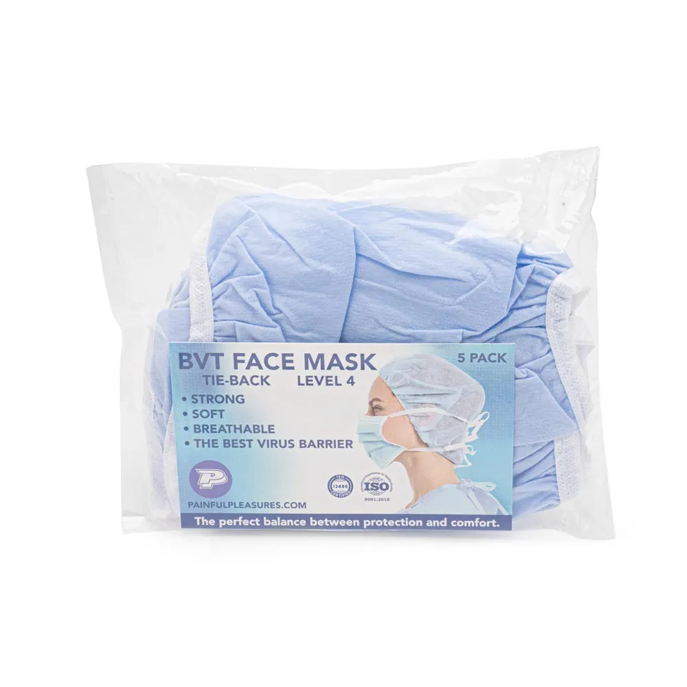 Phoenix Level 4 Blue Disposable Face Masks —  Pack of 5