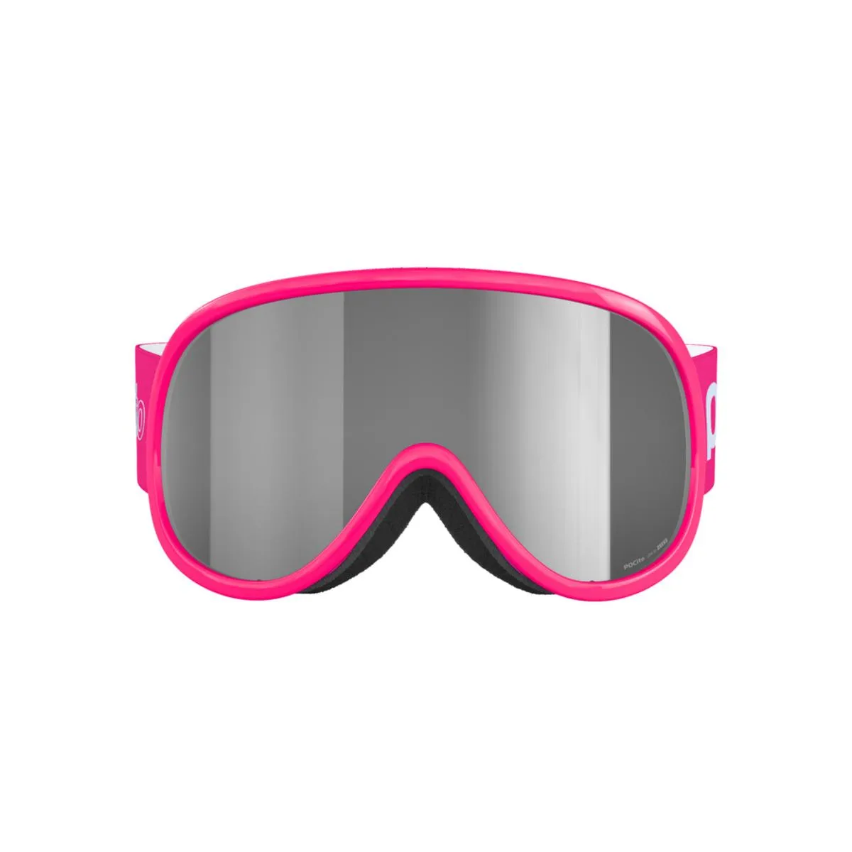 POC POCito Retina Kid's Ski Goggles Partly Sunny Silver Lens - Fluorescent Pink Frame