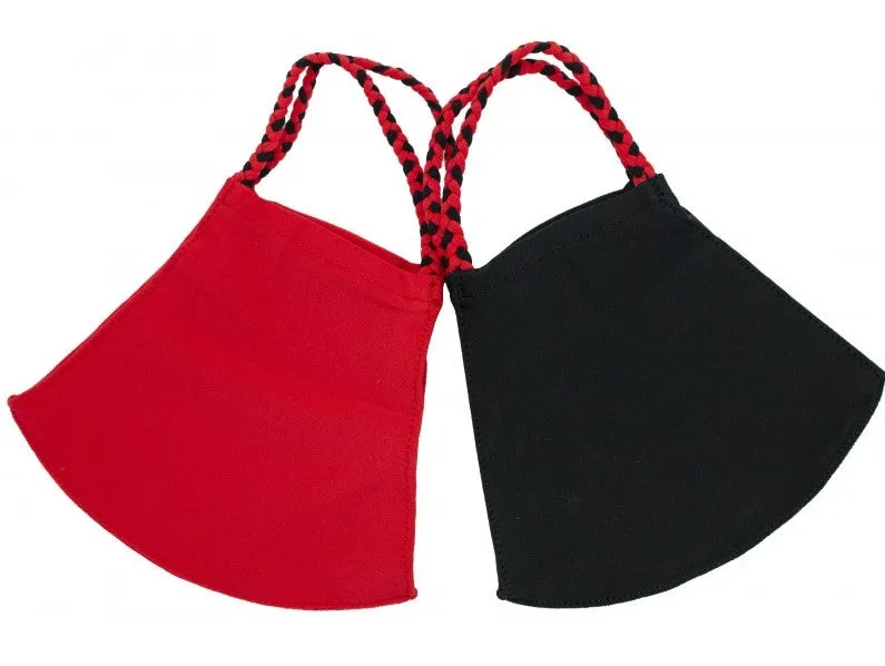 Pom Masks by Pomchies - Solid Red / Solid Black