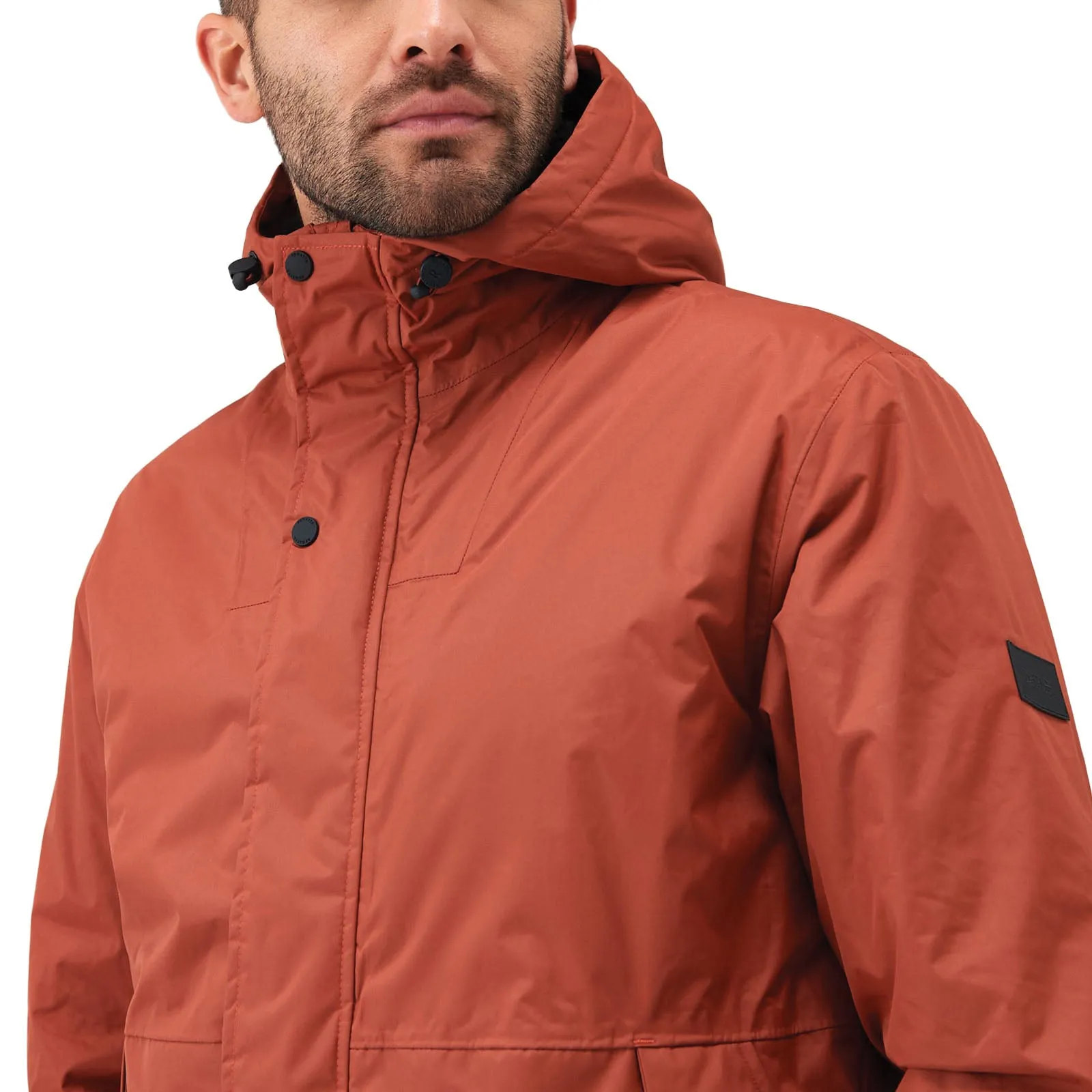 Regatta Mens Sterlings IV Waterproof Fleece Lined Jacket - Burnt Henna