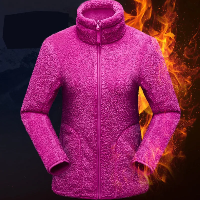 Reversible Winter Warm Polar/Coral Fleece Hooded Pullover Jackets