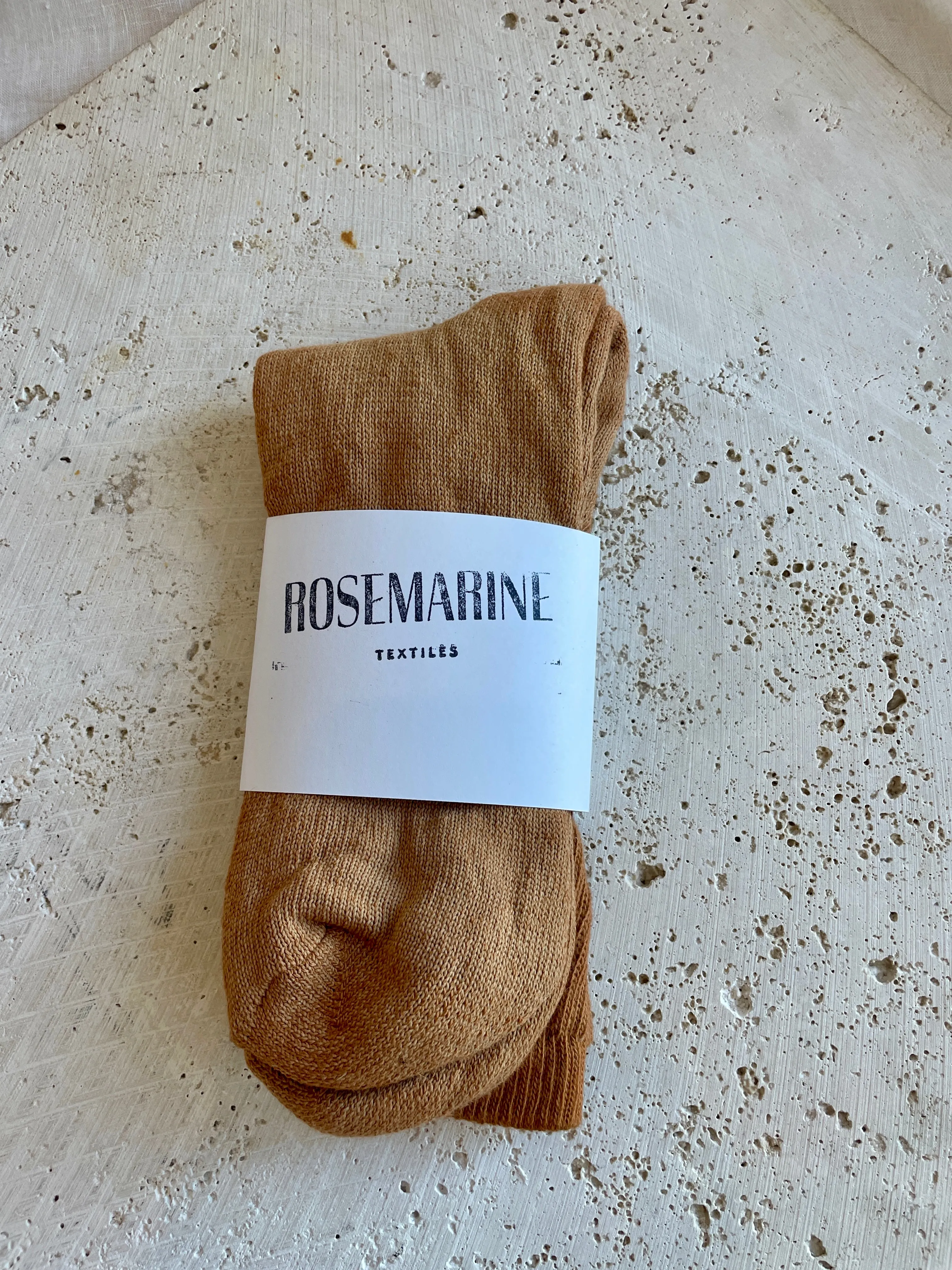 Rust Organic Cotton Plant Dyed Socks